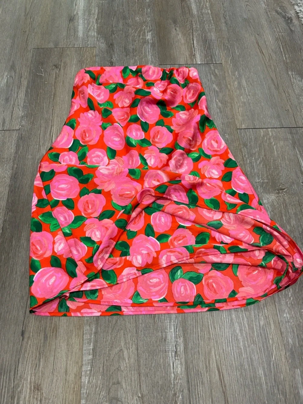 Show Me Your MuMu Taylor Tube Hot Pink Floral Strapless Mini Dress Sz m - Picture 5 of 10